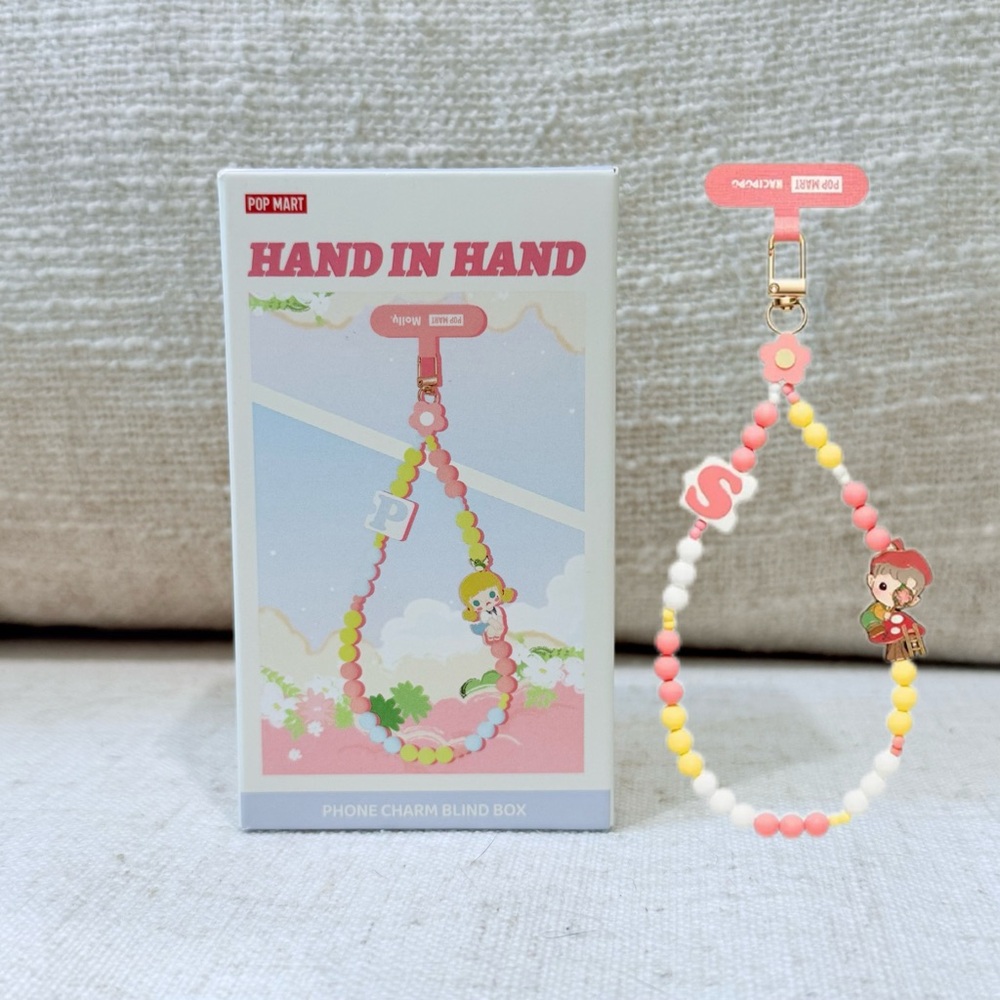 BRAND NEW Pop Mart Hand in Hand Series-Phone Charm Blind Box - Seeing You